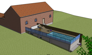 Geel - architect herman boonen - modern poolhouse